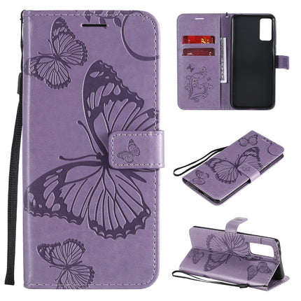3D Butterflies Embossing Pattern Horizontal Flip Leather Case with Holder & Card Slot & Wallet