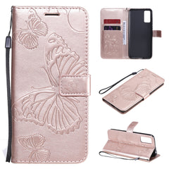 3D Butterflies Embossing Pattern Horizontal Flip Leather Case with Holder & Card Slot & Wallet, For Huawei Honor Play 4T Pro