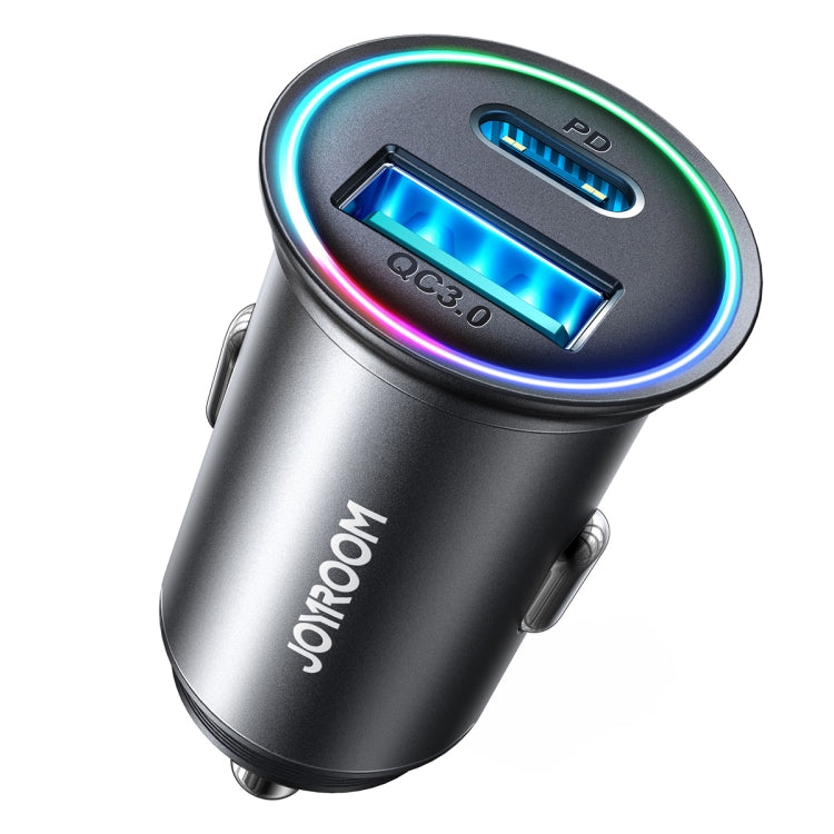 JOYROOM JR-CCN04 60W PD+QC3.0 Mini Metal Car Charger, JR-CCN04