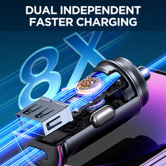 JOYROOM JR-CCN04 60W PD+QC3.0 Mini Metal Car Charger, JR-CCN04