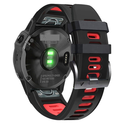 Sports Two-Color Silicone Watch Band, For Garmin Enduro 2