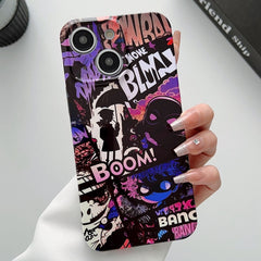 Painted Pattern Precise Hole PC Phone Case, For iPhone 14 Plus