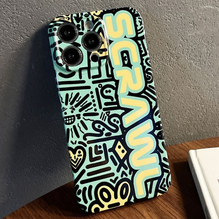 Painted Pattern Precise Hole PC Phone Case, For iPhone 14 Pro Max