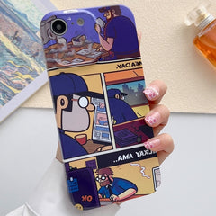 Painted Pattern Precise Hole PC Phone Case, For iPhone SE 2022 / 2020 / 8 / 7