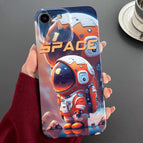 For iPhone SE 2022 / 2020 / 8 / 7 / Orange Astronaut