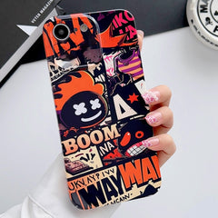 Painted Pattern Precise Hole PC Phone Case, For iPhone SE 2022 / 2020 / 8 / 7