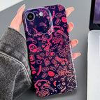 For iPhone SE 2022 / 2020 / 8 / 7 / Black Red Graffiti