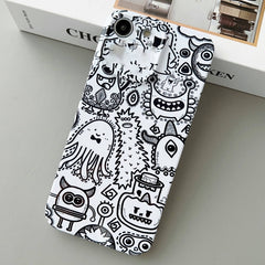 Painted Pattern Precise Hole PC Phone Case, For iPhone SE 2022 / 2020 / 8 / 7
