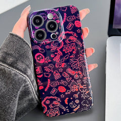 Painted Pattern Precise Hole PC Phone Case, For iPhone 13 Pro