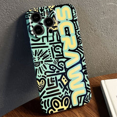 Painted Pattern Precise Hole PC Phone Case, For iPhone 13 Pro