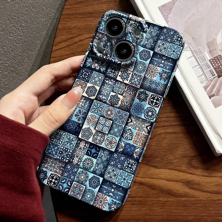 Painted Pattern Precise Hole PC Phone Case, For iPhone 13