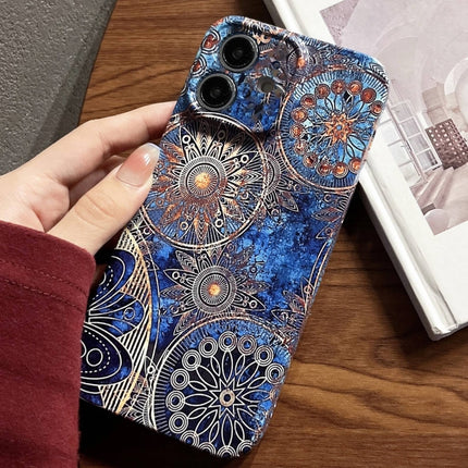Painted Pattern Precise Hole PC Phone Case, For iPhone 12