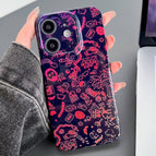 For iPhone 12 / Black Red Graffiti