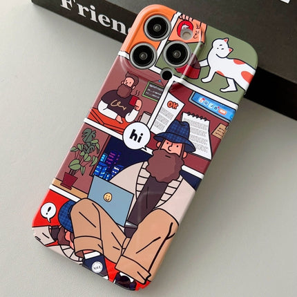 Painted Pattern Precise Hole PC Phone Case, For iPhone 11 Pro Max