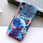 For iPhone X / XS / Blue Paint Astronaut