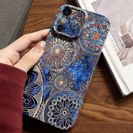 Painted Pattern Precise Hole PC Phone Case, For iPhone X / XS