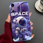 For iPhone X / XS / Purple Astronaut