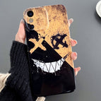 For iPhone X / XS / Black Yellow Smiling