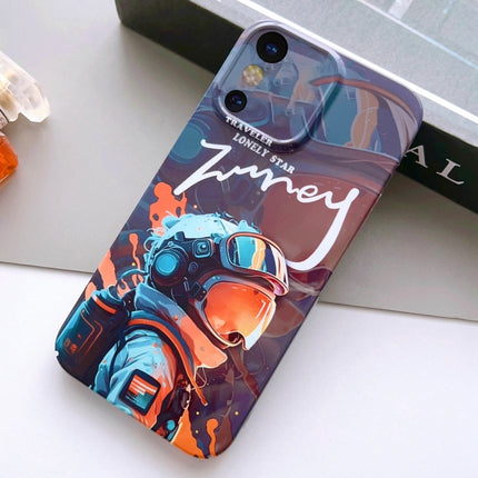 Painted Pattern Precise Hole PC Phone Case, For iPhone X / XS