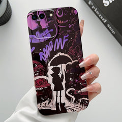 Painted Pattern Precise Hole PC Phone Case, For iPhone 8 Plus / 7 Plus