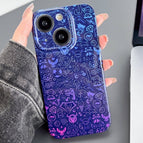 For iPhone 15 / Blue Purple Graffiti