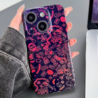 For iPhone 15 / Black Red Graffiti