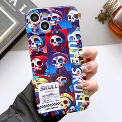 Painted Pattern Precise Hole PC Phone Case, For iPhone 15 Plus