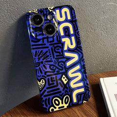 Painted Pattern Precise Hole PC Phone Case, For iPhone 15 Plus