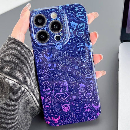 Painted Pattern Precise Hole PC Phone Case, For iPhone 15 Pro