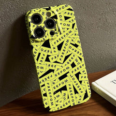 Painted Pattern Precise Hole PC Phone Case, For iPhone 15 Pro Max
