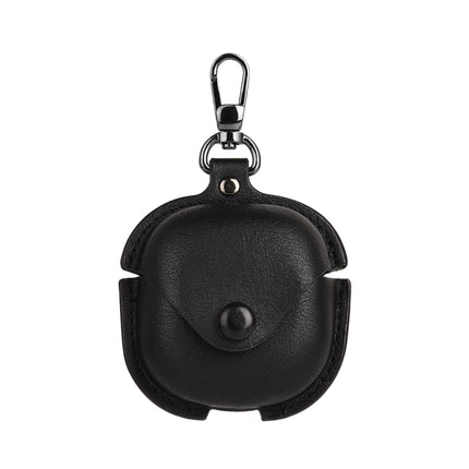 Leather TWS Earphone Protective Case with Hook, For Samsung Galaxy Buds Live / Pro
