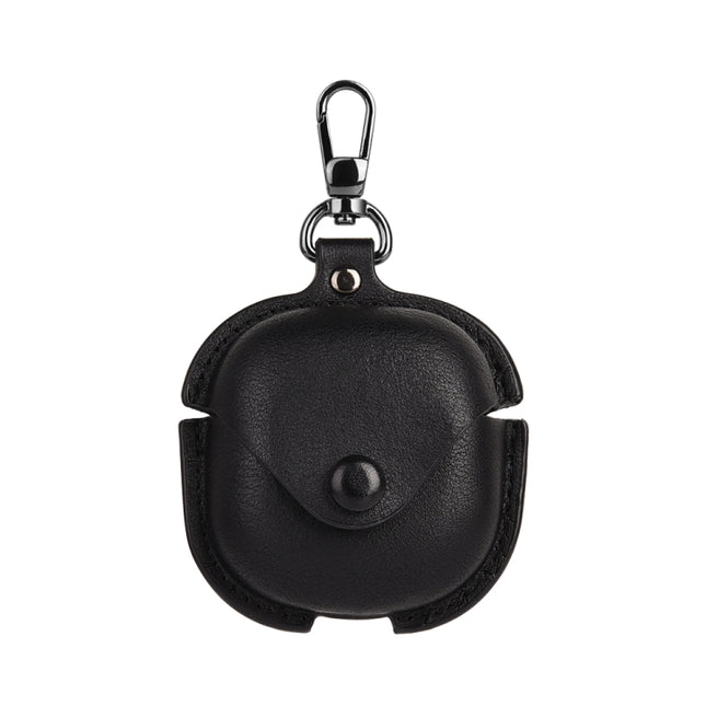 Leather TWS Earphone Protective Case with Hook, For Samsung Galaxy Buds Live / Pro