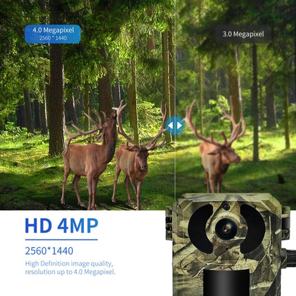 ESCAM QF380 4MP Network Solar PIR Alert Smart Wildlife Hunting Camera