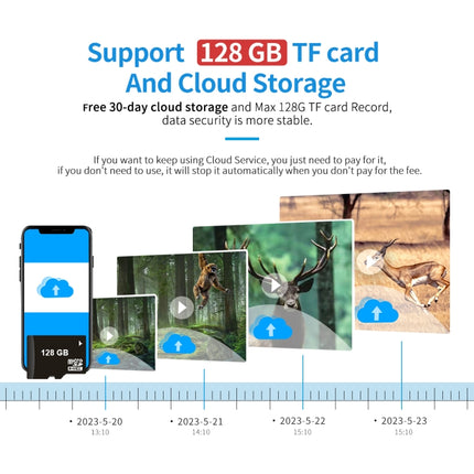 ESCAM QF380 4MP Network Solar PIR Alert Smart Wildlife Hunting Camera