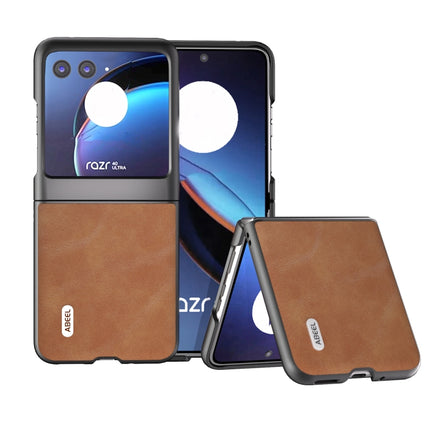 ABEEL Cowhide Texture PU Phone Case, For Motorola Razr 40, For Motorola Razr 40 Ultra