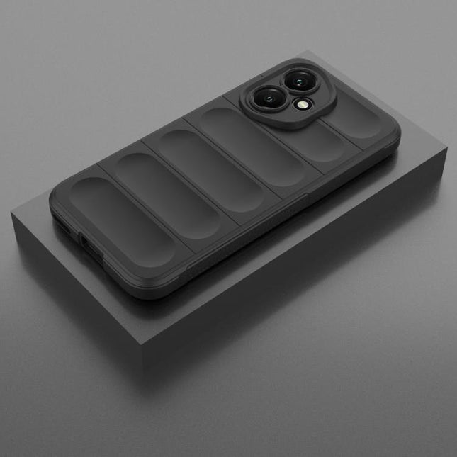 Magic Shield TPU + Flannel Phone Case, For Honor 400 Global 156.5mm, For Honor X60 Pro 5G