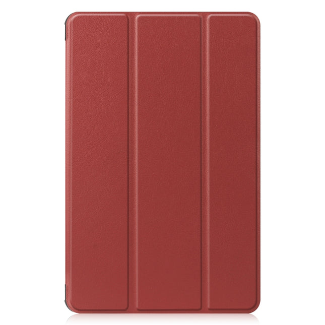 For Huawei Honor V6 / MatePad 10.4 inch Universal Solid Color Anti-fall Horizontal Flip Tablet PC Leather Case with Tri-fold Bracket & Sleep / Wake-up, For Huawei Honor V6 / MatePad 10.4 inch