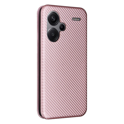 Carbon Fiber Texture Flip Leather Phone Case, For Xiaomi Redmi Note 13 Pro+ 5G, For Xiaomi Redmi Note 13 Pro, For Xiaomi Redmi K60 Ultra, For Xiaomi Redmi 12R / Poco M6 Pro