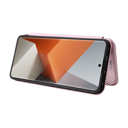 Carbon Fiber Texture Flip Leather Phone Case, For Xiaomi Redmi Note 13 Pro+ 5G, For Xiaomi Redmi Note 13 Pro, For Xiaomi Redmi K60 Ultra, For Xiaomi Redmi 12R / Poco M6 Pro