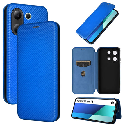 Carbon Fiber Texture Flip Leather Phone Case, For Xiaomi Redmi Note 13 Pro / M6 Pro 4G, For Xiaomi Redmi A3 4G, For Xiaomi Redmi Note 13 4G, For Xiaomi Redmi 13C 5G / 4G