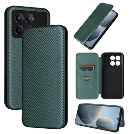 Carbon Fiber Texture Flip Leather Phone Case, For Xiaomi Redmi K70E 5G, For Xiaomi 14 Pro, For Xiaomi 14, For Xiaomi Redmi 13C