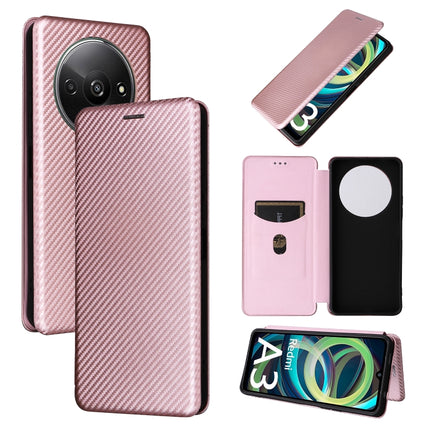 Carbon Fiber Texture Flip Leather Phone Case, For Xiaomi Redmi Note 13 Pro / M6 Pro 4G, For Xiaomi Redmi A3 4G, For Xiaomi Redmi Note 13 4G, For Xiaomi Redmi 13C 5G / 4G
