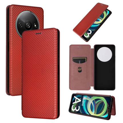 Carbon Fiber Texture Flip Leather Phone Case, For Xiaomi Redmi Note 13 Pro / M6 Pro 4G, For Xiaomi Redmi A3 4G, For Xiaomi Redmi Note 13 4G, For Xiaomi Redmi 13C 5G / 4G