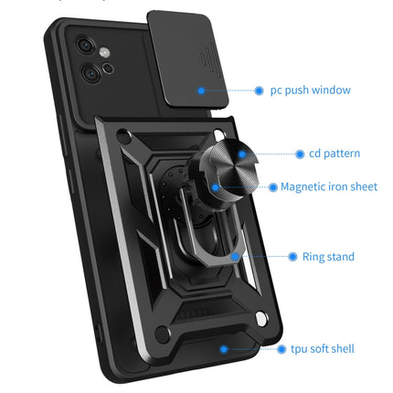 Sliding Camera Cover Design TPU+PC Phone Case, For Motorola Moto G32
