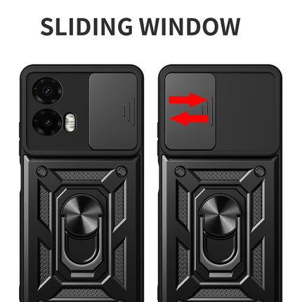 Sliding Camera Cover Design TPU+PC Phone Case, For Motorola Moto G35 5G Global, For Motorola Moto G55, For Motorola Edge 50 5G