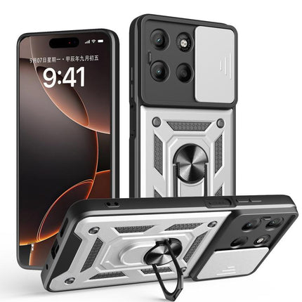 Sliding Camera Cover Design TPU+PC Phone Case, For Motorola Moto G15 / G17 4G, For Motorola Edge 70 Fusion 5G, For Motorola Signature 5G