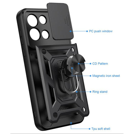 Sliding Camera Cover Design TPU+PC Phone Case, For OnePlus Nord 6 5G, For OnePlus Turbo 6 / Turbo 6V 5G, For OnePlus 15R