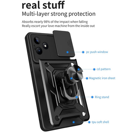 Sliding Camera Cover Design TPU+PC Phone Case, For Realme C53 4G / Narzo N53 4G, For Realme 11 Pro 5G / 11 Pro+, For Realme C65 4G