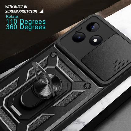 Sliding Camera Cover Design TPU+PC Phone Case, For Realme C53 4G / Narzo N53 4G, For Realme 11 Pro 5G / 11 Pro+, For Realme C65 4G