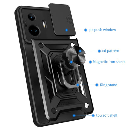 Sliding Camera Cover Design TPU+PC Phone Case, For Realme GT3 5G, For Realme C21Y / C25Y, For Realme C25 / C15